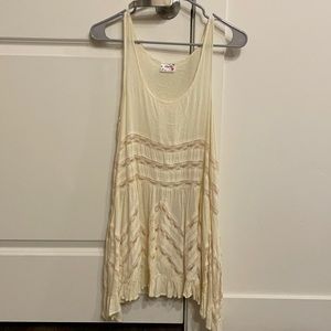Free People Voile and Lace Trapeze Slip